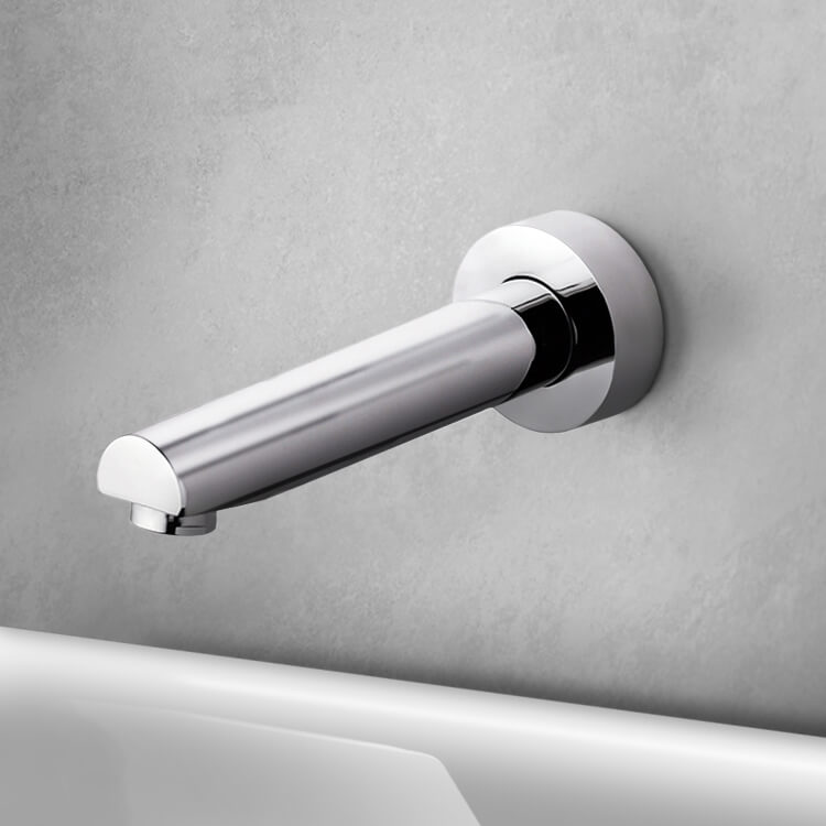 Remer 91M-CR Round Wall-Mounted Tub Spout