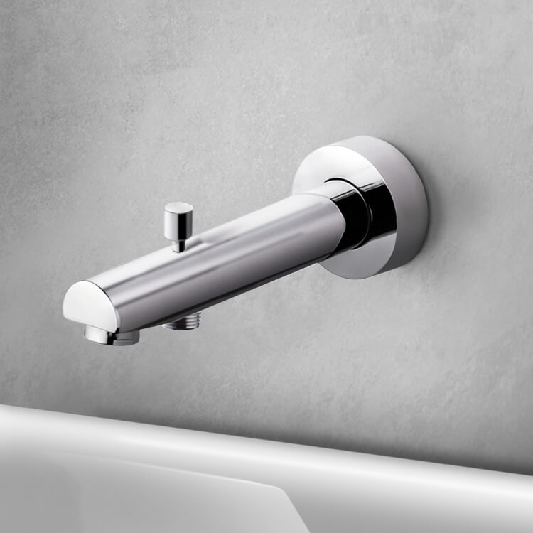 Remer 91MD-CR Built-In Tub Spout With Diverter