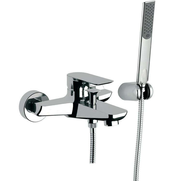 Cascade Waterfall Solid Brass Wall Mounted Bath Shower Mixer