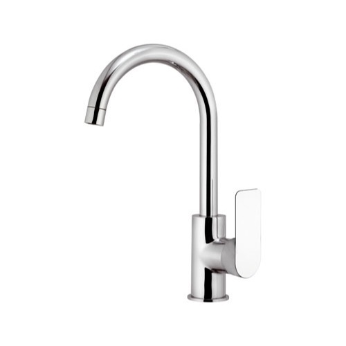 Bathroom Faucet, Remer I72, Chrome One Hole Bathroom Faucet