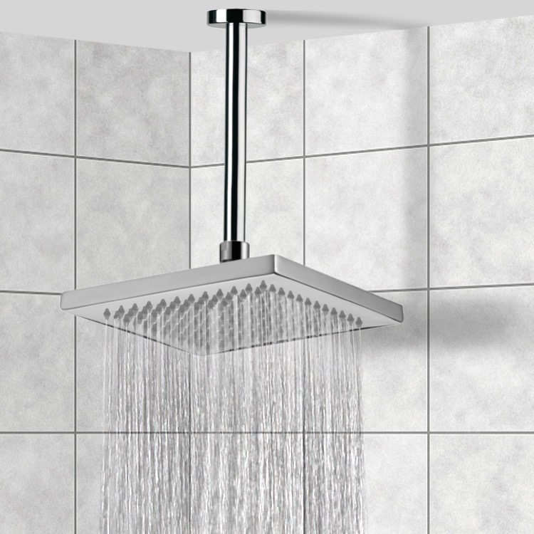 Home Improvement Square Brass Ceiling, Ceiling Tile Shower Head