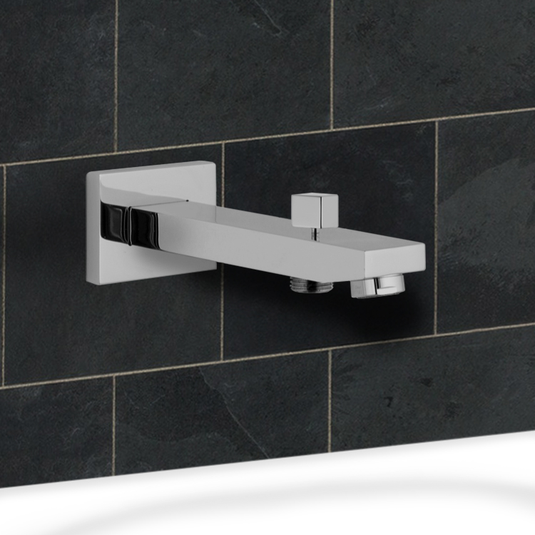 Remer 91qd Cr By Nameek S Qubika Wall Mounted Tub Spout With