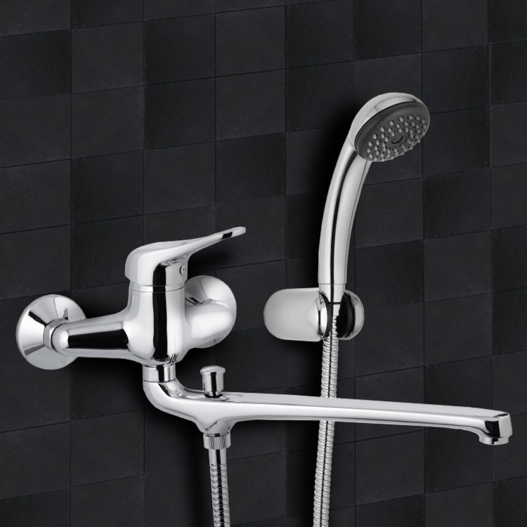 Adjustable Wall Mount for Hand Shower in Chrome