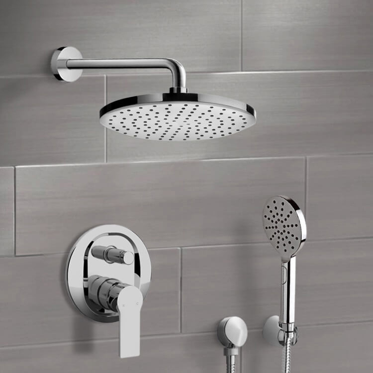 Shower Faucet Rain Shower System with Handheld, Rain Shower Head, Shower Faucet Set Remer SFH66