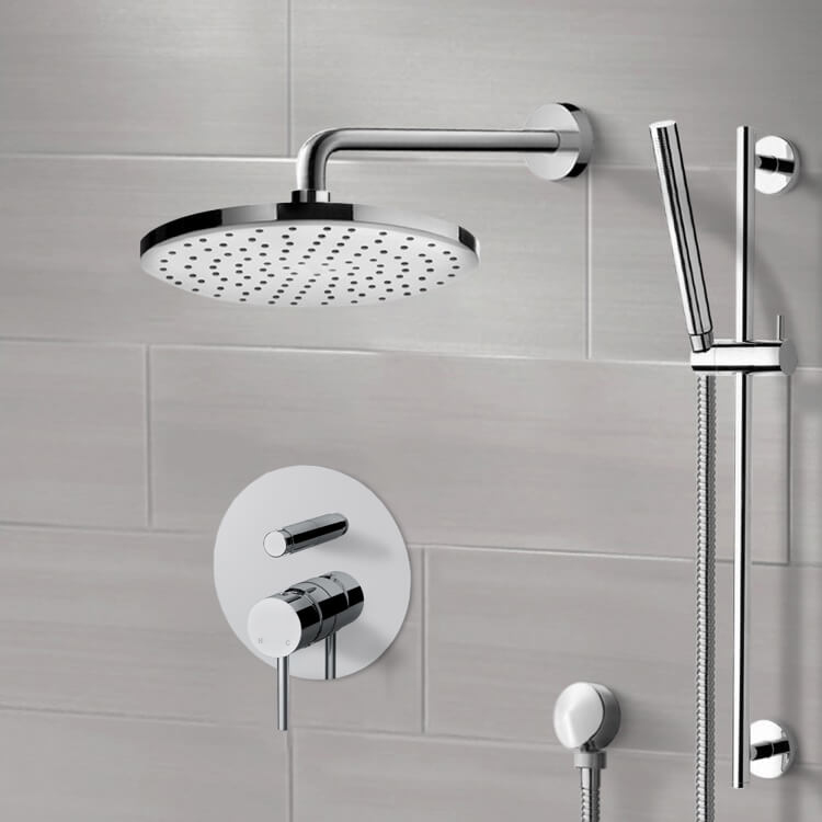 Shower Faucet Rain Shower System with Handheld, Rain Shower Head, Shower Faucet Set Remer SFR72