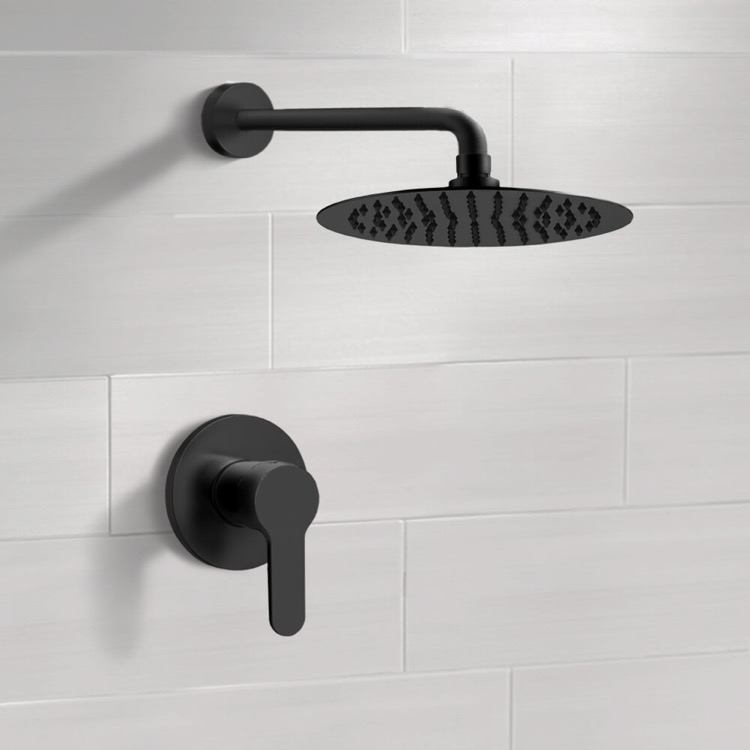Remer Ss42 By Nameek S Mario Matte Black Shower Faucet Set With