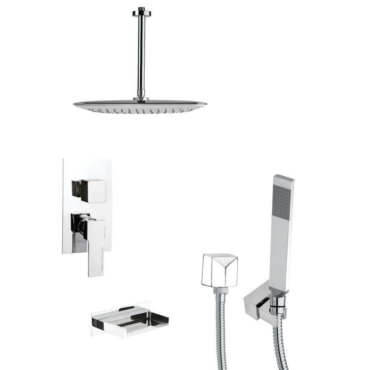 7.5 L x 10 W Remer TSH4094 Tyga Pressure Balance Tub and Shower Faucet