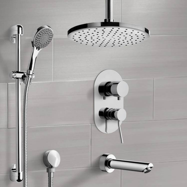 Remer Tsr50 By Nameek S Galiano Chrome Tub And Shower System With