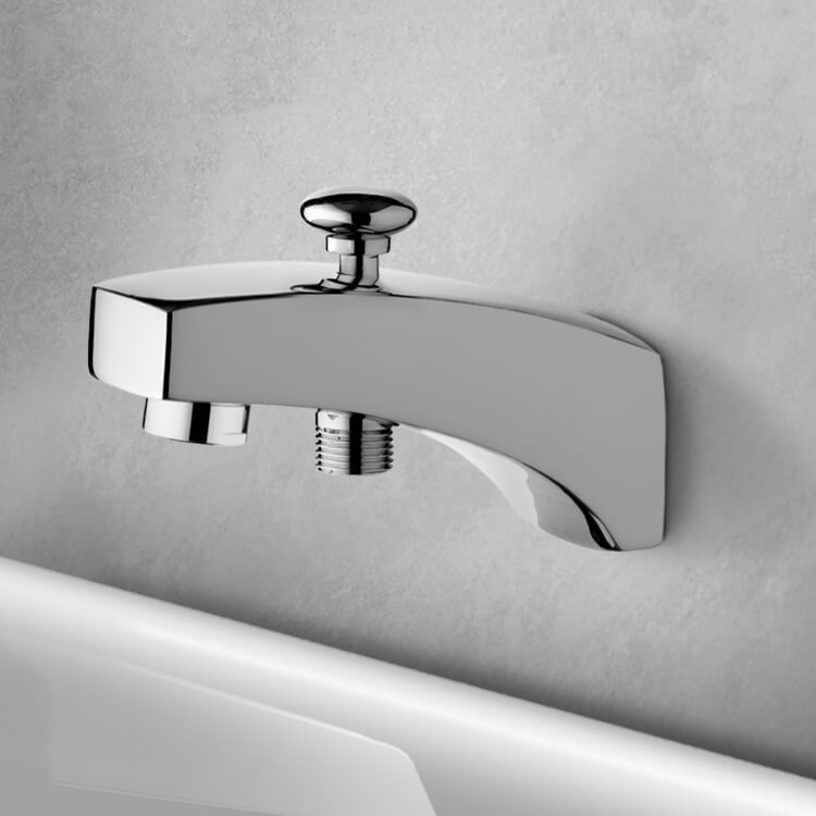 Remer 91D-CR Built-In Tub Spout With Diverter