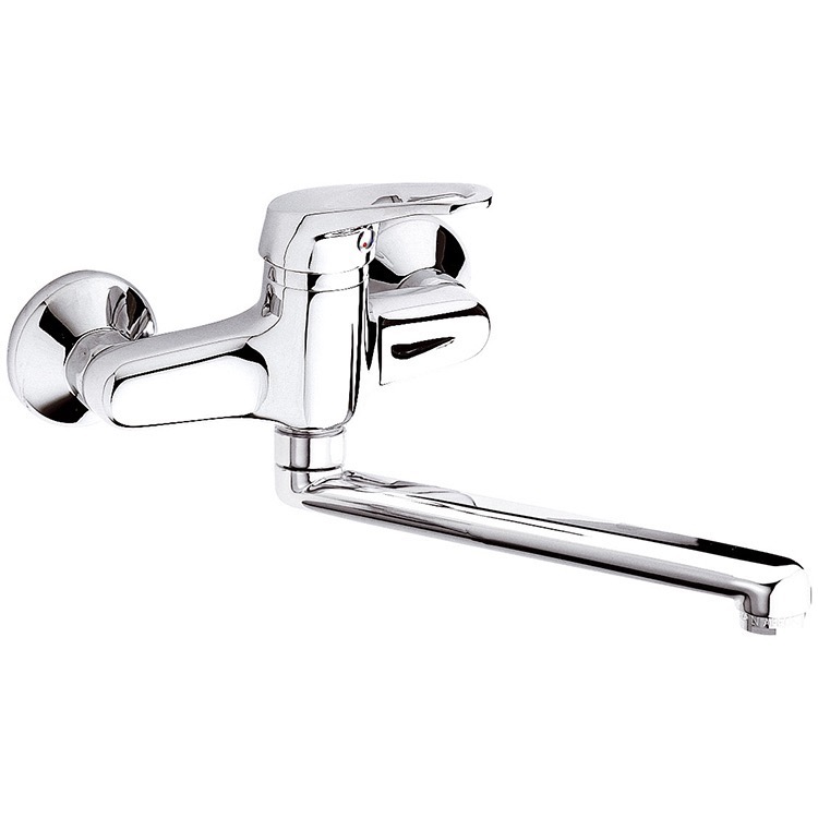 Remer R41 Chrome Wall-Mounted Tub Filler With Movable Spout