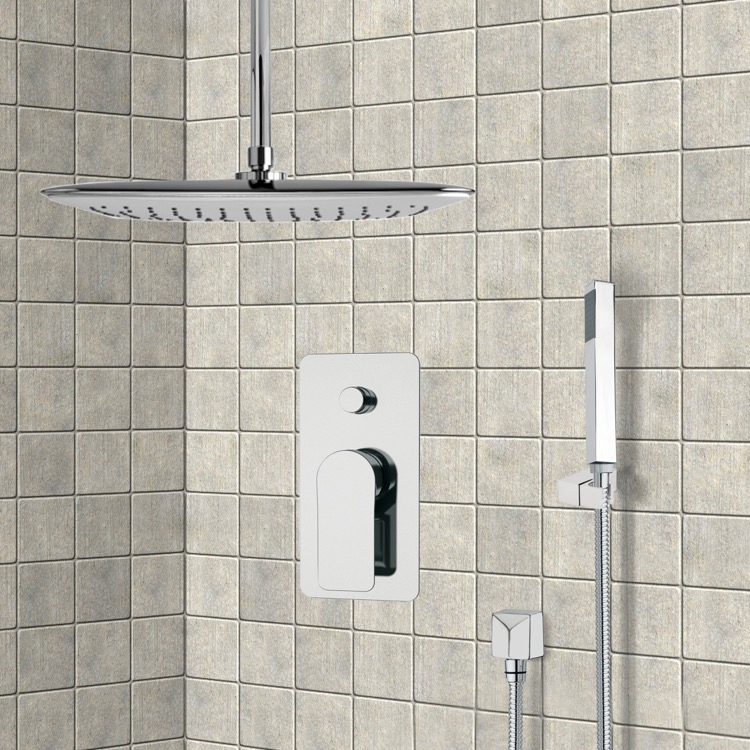 Remer Sfh6020 By Nameek S Orsino Chrome Shower System With Ceiling Shower Faucet Remer Sfh6020 Chrome System With Ceiling 14