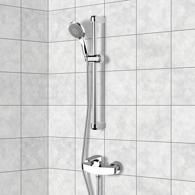 Remer SR002 Chrome Slidebar Shower Set With Multi Function Hand Shower