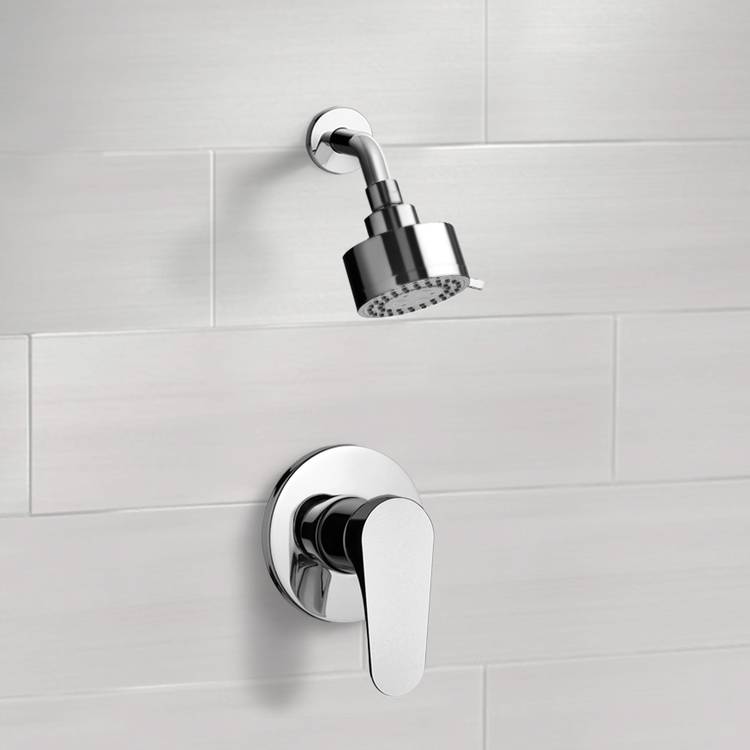 Remer SS01 Chrome Shower Faucet Set with Multi Function Shower Head