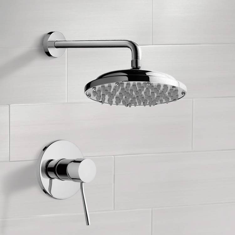 Shower Faucet, Remer SS1030, Chrome Shower Faucet Set with 9 Inch Rain Shower Head