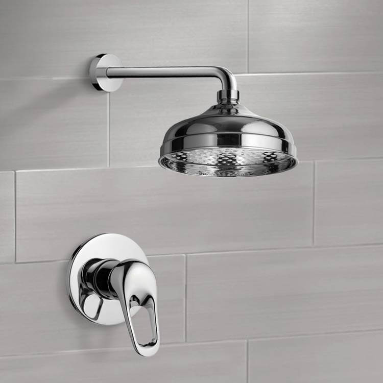 Remer SS1040 Shower Faucet Set with 8 Inch Rain Shower Head
