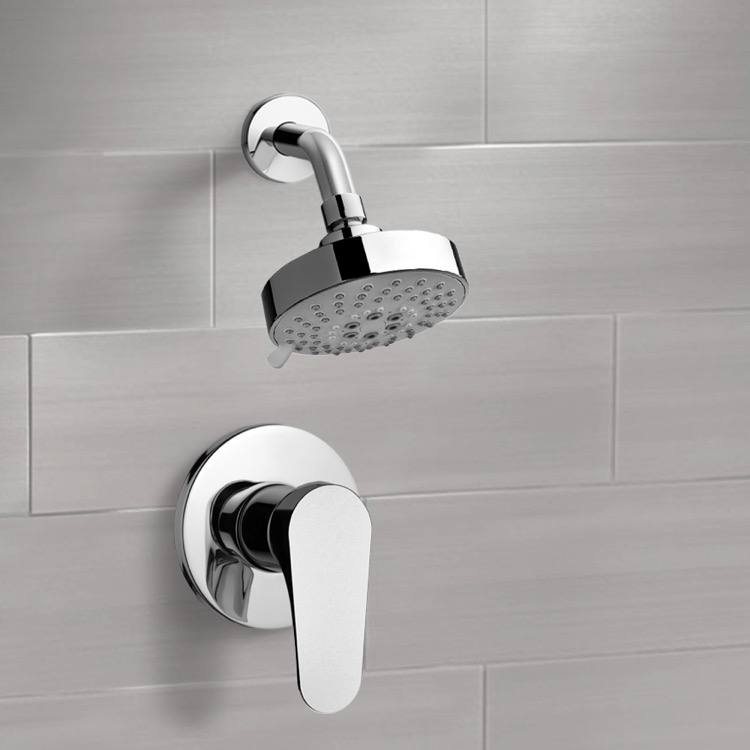 Remer Ss1204 By Nameek S Mario Chrome Shower Faucet Set With Multi