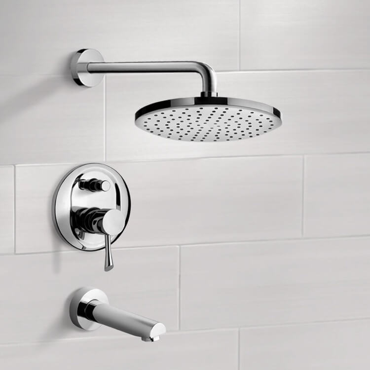 Remer Tsf2212 By Nameek S Peleo Chrome Tub And Shower Faucet Sets