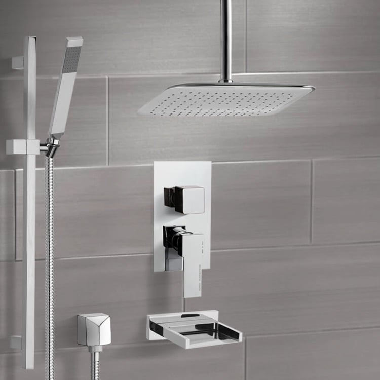 Remer Tsr9018 By Nameek S Galiano Chrome Tub And Shower System