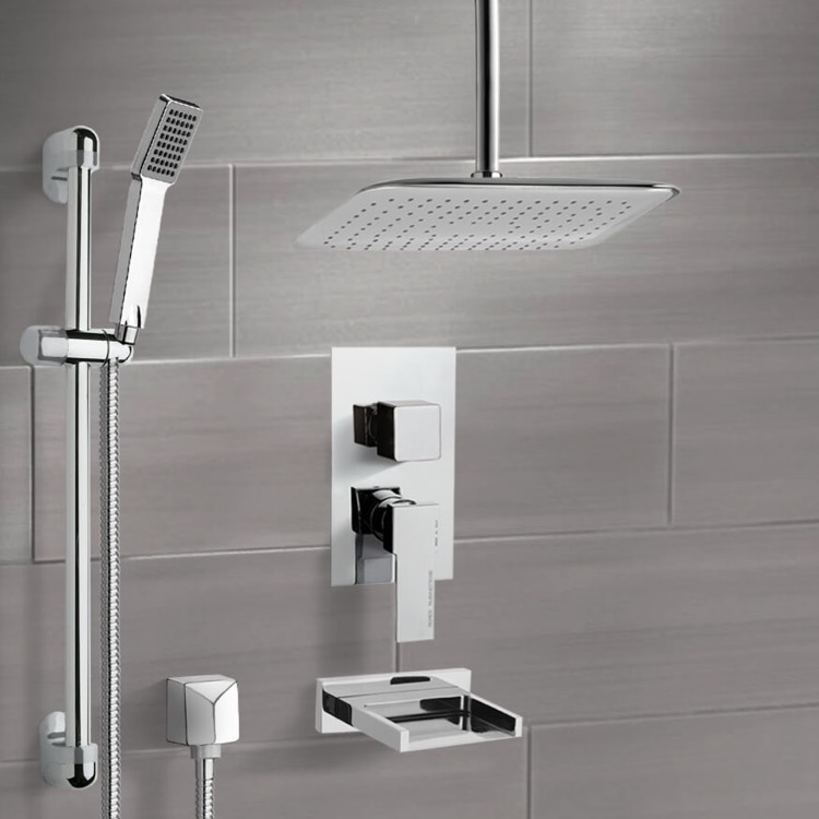 Remer Tsr9019 By Nameek S Galiano Chrome Tub And Shower System
