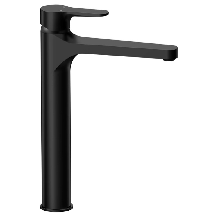 Remer W10LXLUSNL-NO Matte Black Round Vessel Sink Faucet