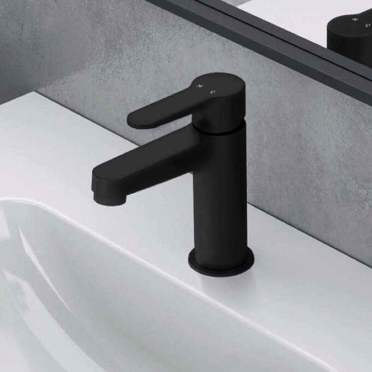 Remer W11USNL-NO Matte Black Single Hole Bathroom Faucet