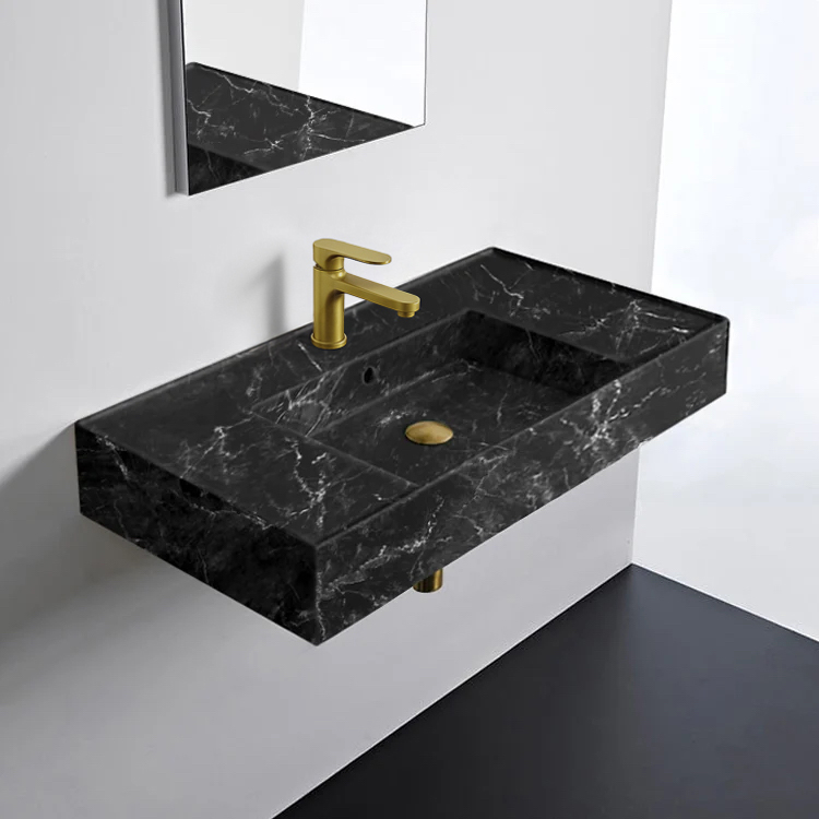 Scarabeo 5123-G By Nameek's Teorema 2 Black Marble Design Ceramic