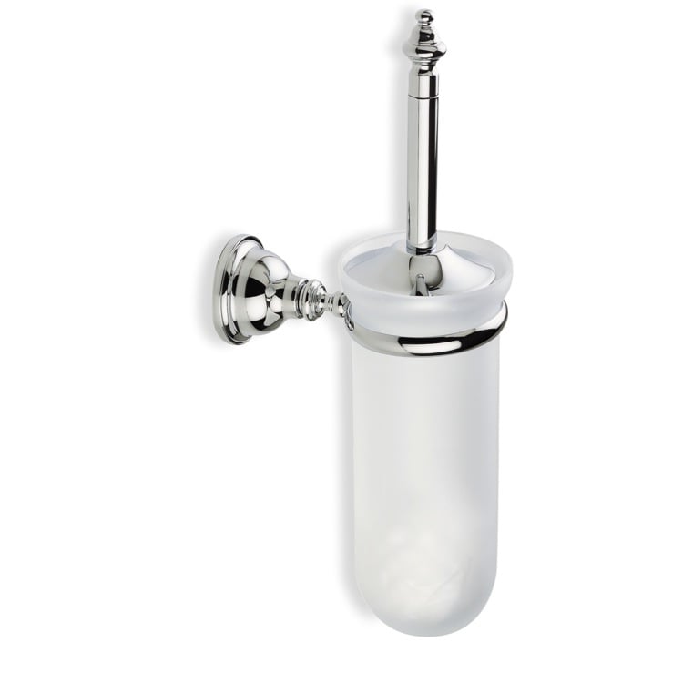 Brushed Stainless Steel Wall Mounted Bathroom Toilet Brush Holder Set with Cup 