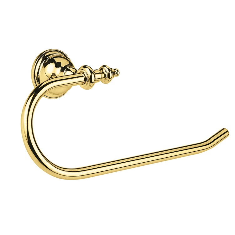 StilHaus EL07-16 Gold Finish Classic Style Brass Towel Ring