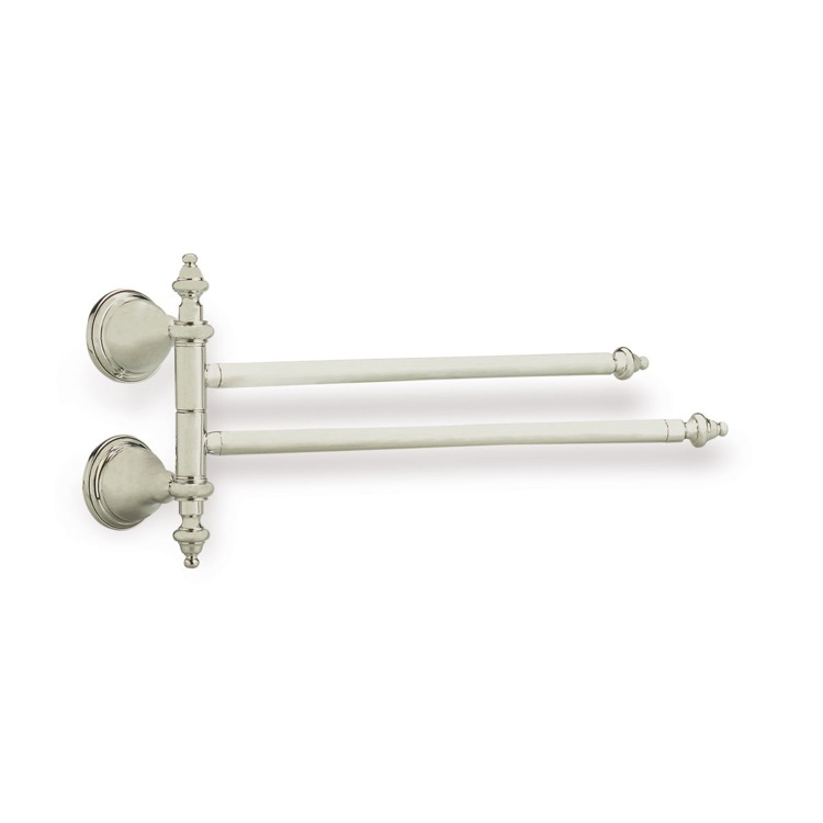 Stilhaus El16 36 By Nameek S Elite Satin Nickel 15 Inch Clic Swivel Towel Bar Stilhaus El16 36 Satin Nickel 15 Inch Clic Style Double