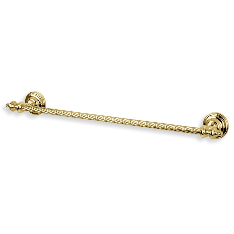 StilHaus G05-16 24 Inch Gold Finish Classic-Style Brass 24 Inch Towel Bar