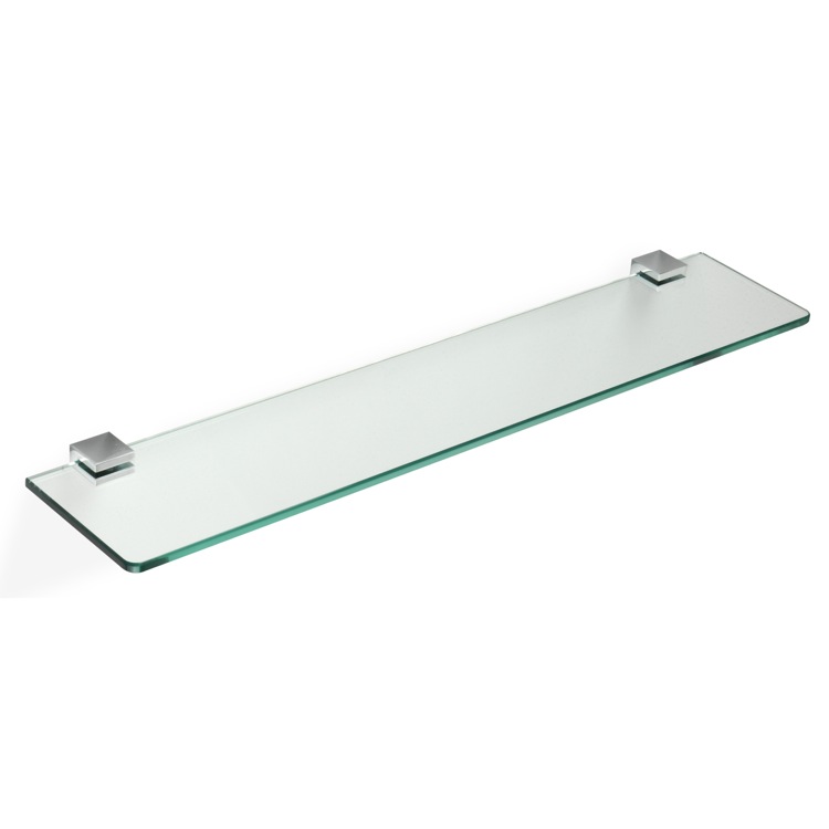 StilHaus GE04 24 Inch Glass Bathroom Shelf