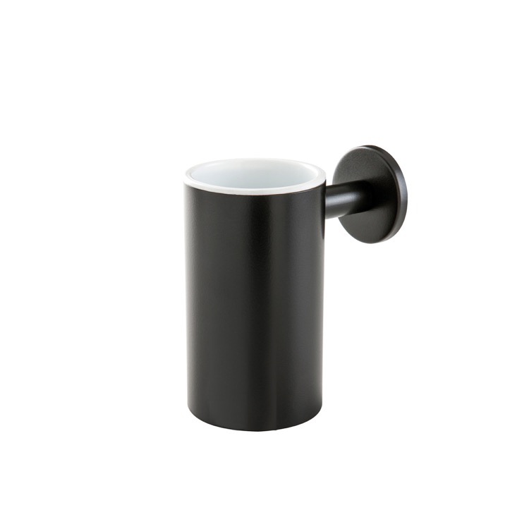 Stilhaus Me10m 23 By Nameek S Medea Black Wall Mounted Round Br Black Wall Mounted Round Br And Ceramic Toothbrush Holder