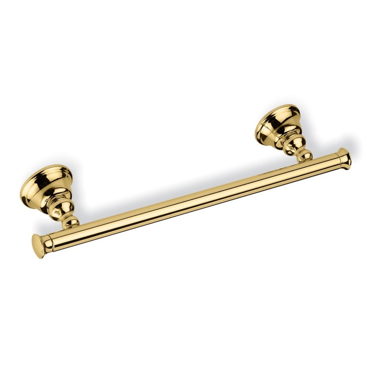 StilHaus SM06.2-16 Brass 14 Inch Towel Bar Made in Gold Finish