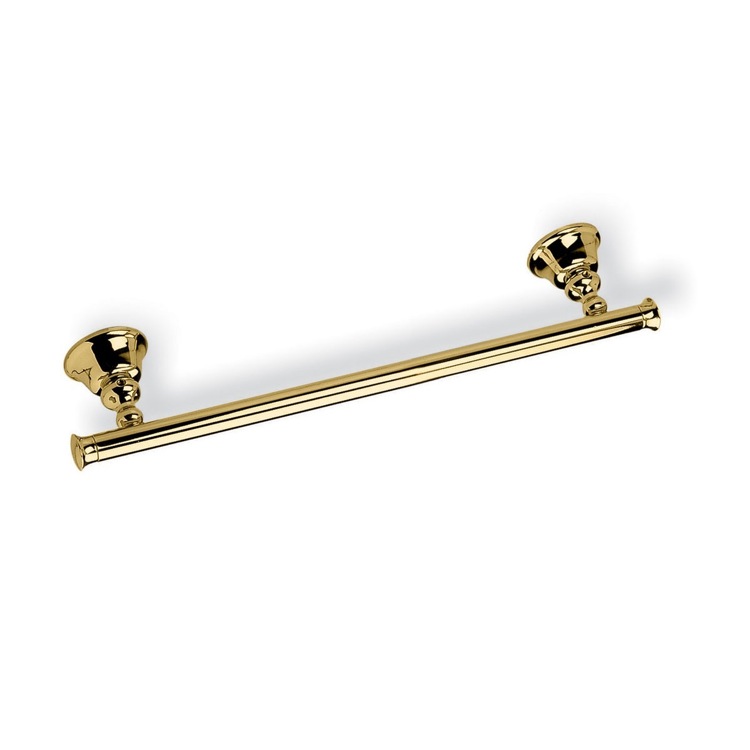 StilHaus SM45-16 Towel Bar, Gold, Brass, 18 Inch