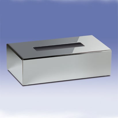 Tissue Box Cover, Windisch 87139-CR, Rectangle Tissue Box Cover in Chrome or Satin Nickel