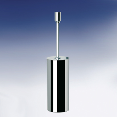 Windisch 89148-CR Toilet Brush Holder, Contemporary, Round, Brass