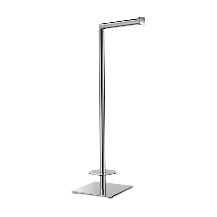 Toilet Paper Roll Holder Floor Free Standing Stainless Steel Chrome  Bathroom