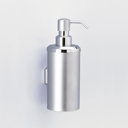 Windisch 90427-CR Soap Dispenser, Wall Mounted, Rounded, Brass