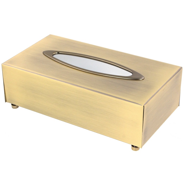 Luxury Rustic Brushed Brass Rectangular Tissue Box Holder Windisch, Tissue Boxes Windisch 87118D by Nameeks