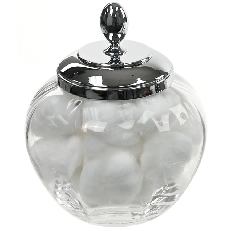 Windisch 88477d By Nameek S Botijo Round Clear Crystal Gl Cotton Bathroom Jar Windisch 88477d Round Clear Crystal Gl Cotton Ball