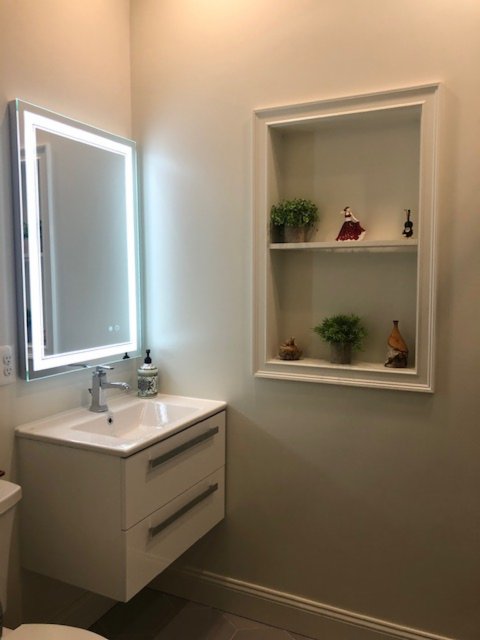 Modern Wall Mounted Bathroom Vanity 24, 33 Bathroom Vanity Basement