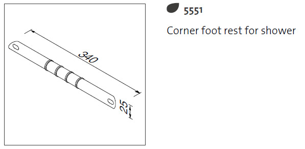 Geesa 5551 By Nameek's Standard Hotel Unique Corner Foot Rest for