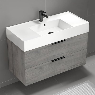 Grey Oak Bathroom Vanities
