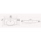 Rectangle White Ceramic Wall Mounted Sink