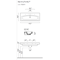 Rectangular White Ceramic Wall Mounted or Drop In Bathroom Sink