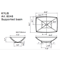 Rectangular White Ceramic Vessel Sink