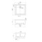 Square White Ceramic Undermount Sink