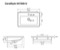 Rectangular White Ceramic Wall Mount or Drop In Bathroom Sink