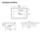 Rectangular White Ceramic Wall Mount or Drop In Bathroom Sink
