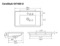 Rectangular White Ceramic Wall Mount or Drop In Bathroom Sink